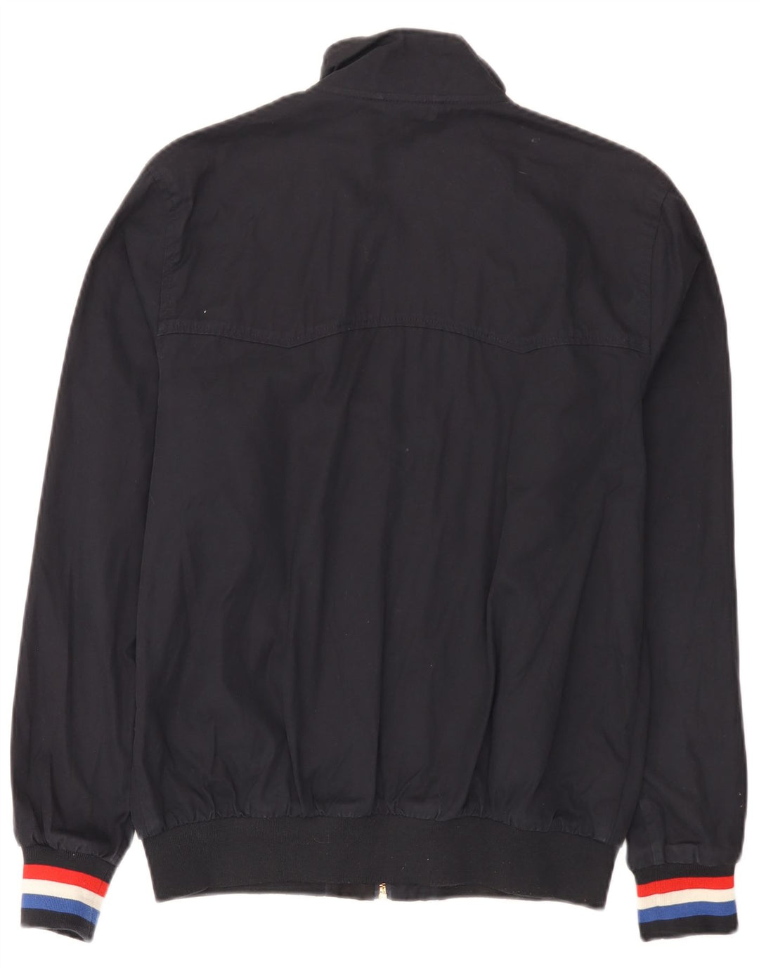 Fred Perry Herre Bomber Jacket UK 38 Medium Navy Blue Bomuld