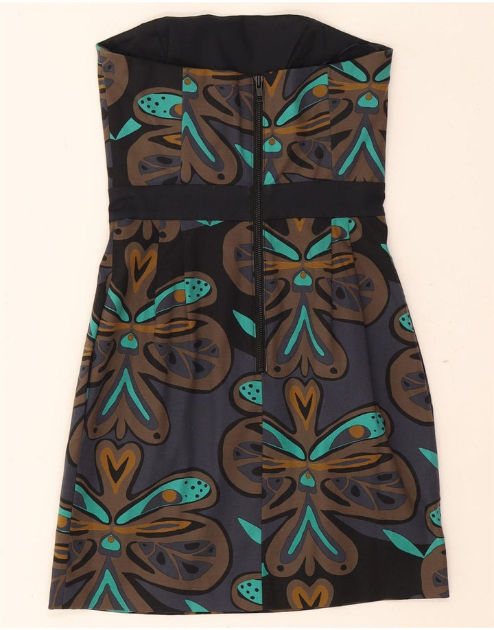 FRENCH CONNECTION Girls Strapless Dress 7-8 Years Multicoloured Floral Vintage French Connection and Second-Hand French Connection from Messina Hembry 