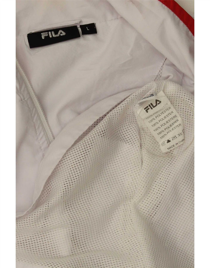 Fila Dame Træningssæt Top Jakke UK 16 Large Hvid Polyester
