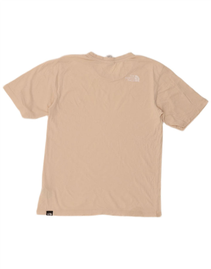 THE NORTH FACE T-shirt top til kvinder UK 6 XS Beige Bomuld