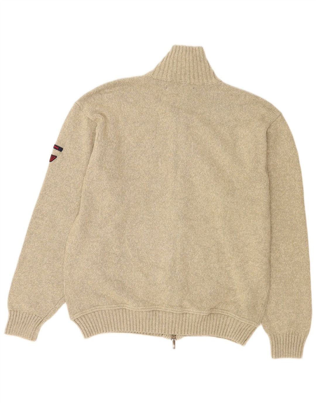 Donkervoort Herre Cardigan Sweater med fuld lynlås Stor Beige Akryl