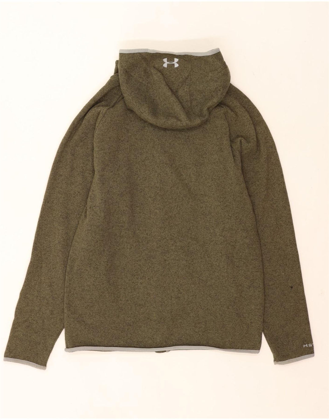 Under Armour Herre hættetrøje med lynlås stor grøn flækket