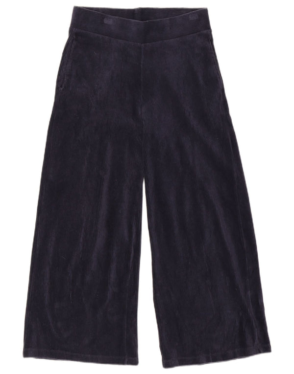 Marks & Spencer Womens Tracksuit Bukser med brede ben UK 10 Small Navy Blue