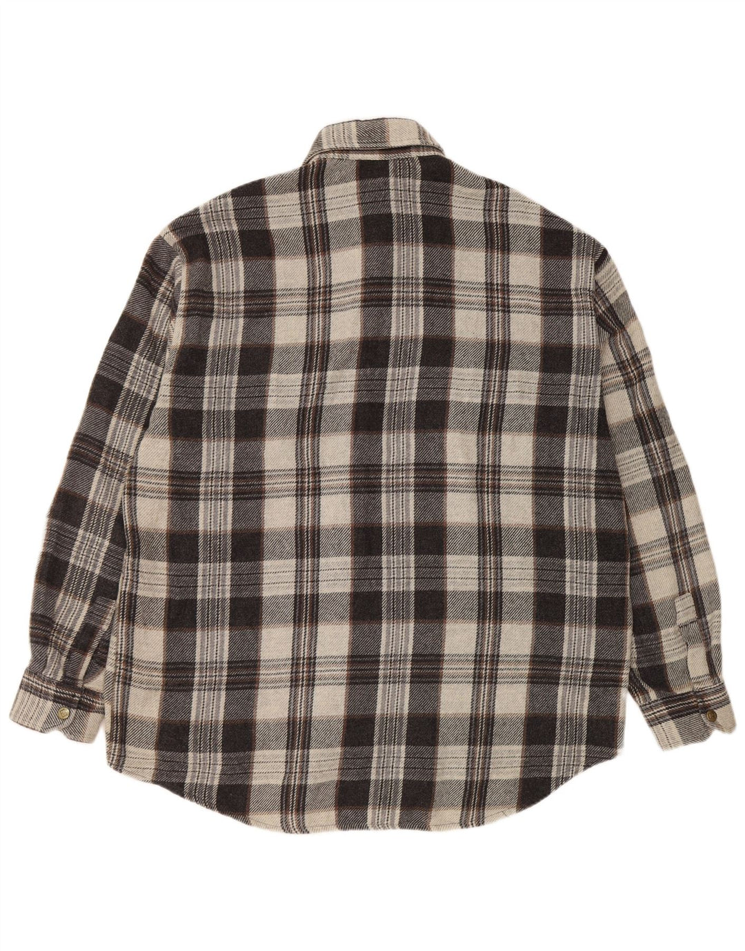 European Project Herre flannelskjorte 2XL Grå ternet akryl