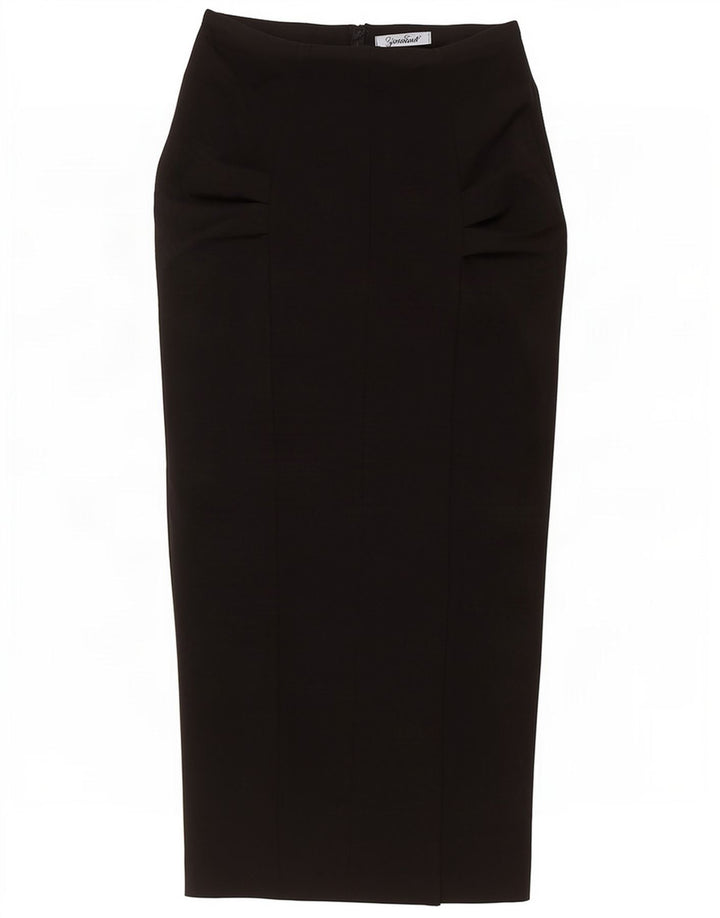 Zara Dame Maxi Nederdel Medium W28 Sort Bomuld