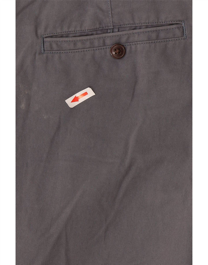 Marks & Spencer Herre Regular Chino Bukser W40 L29 Grå Bomuld