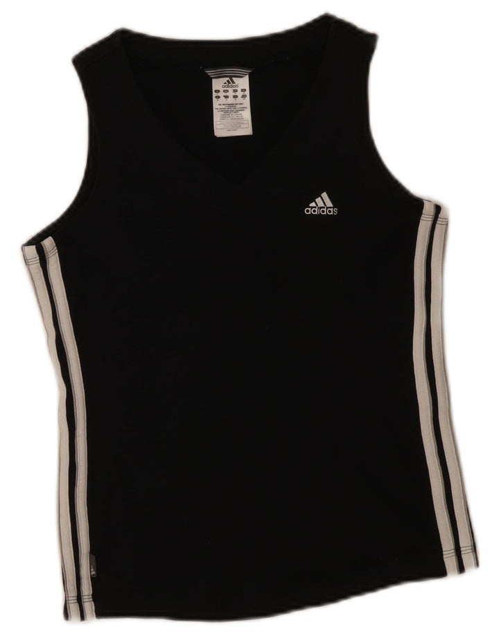 Adidas Damevest Top UK 8 Small Black Bomuld