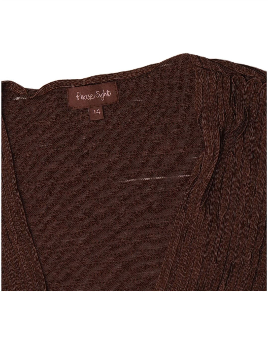 Phase Eight Womens Bolero Top UK 14 Medium Brun Nylon