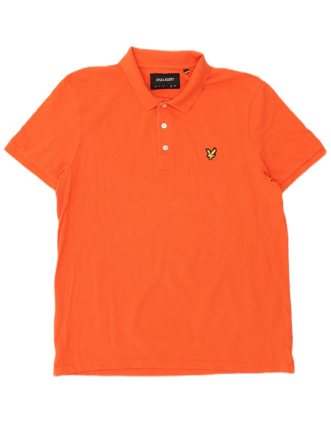 Lyle & Scott herre poloshirt XL orange bomuld