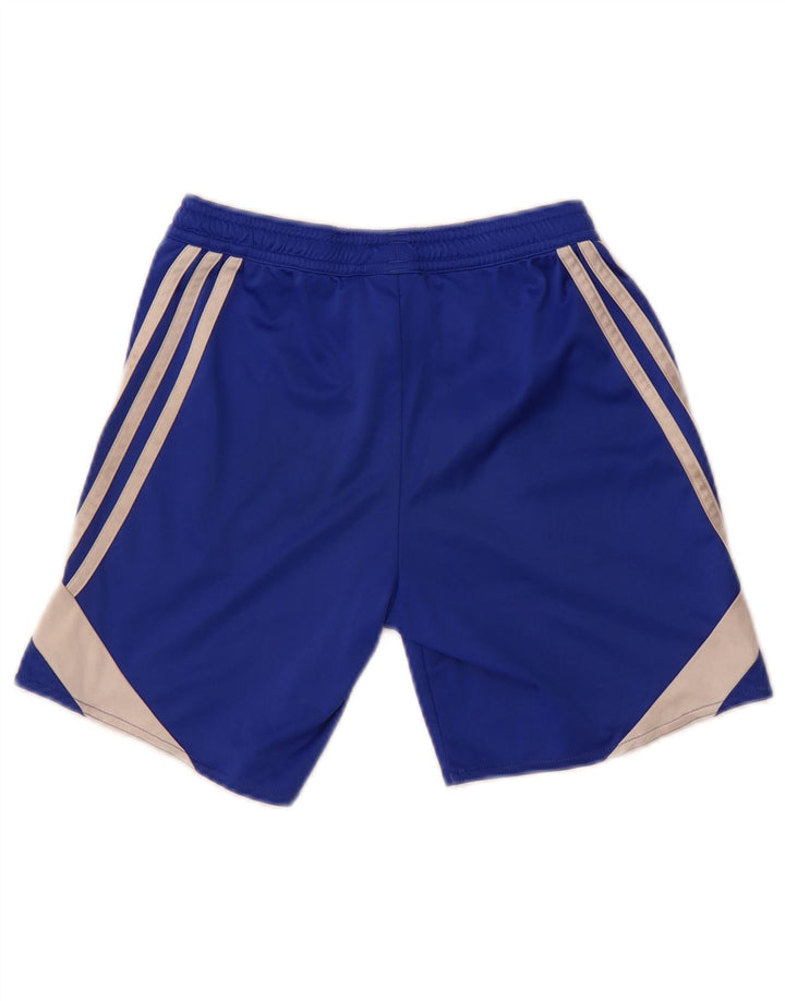 Adidas Boys Climalite Sportshorts 9-10 år Medium Blue Colourblock