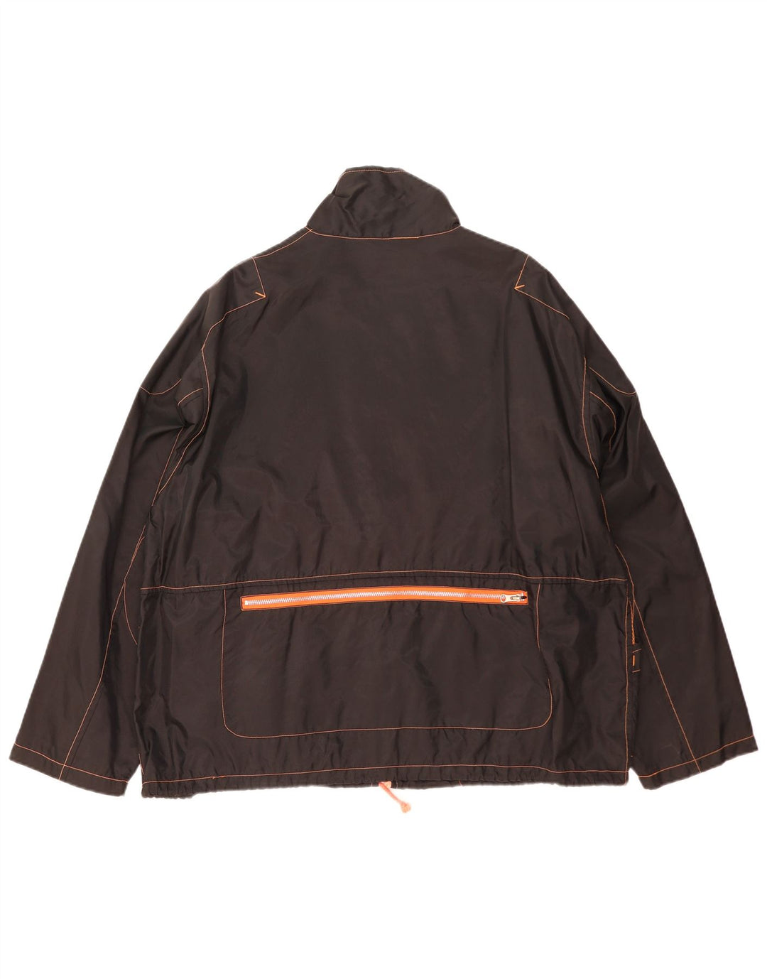 Vintage Regnjakke til mænd UK 42 XL Sort Colourblock Nylon