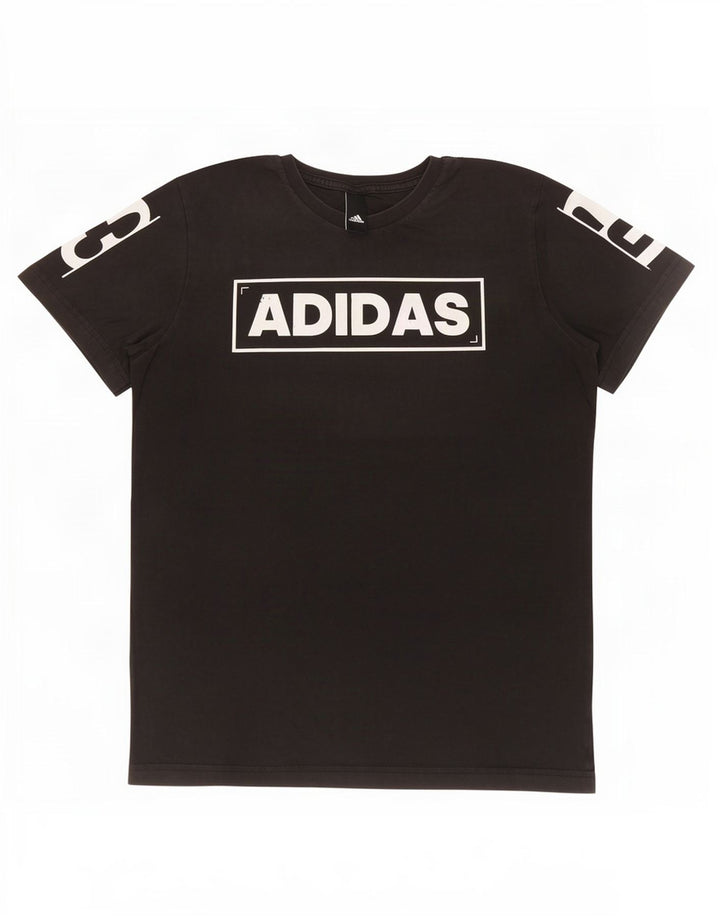 Adidas Grafisk T-shirt top til mænd, lille sort