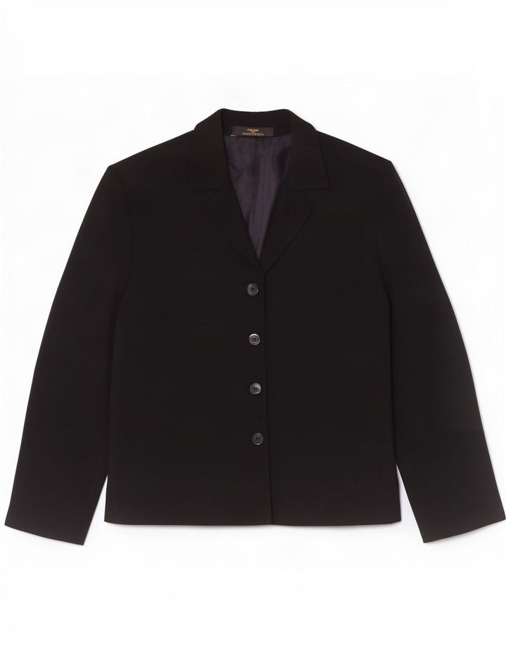 Marks & Spencer Dame St. Michael 4 Button Blazer Jacket UK 16 Large Black