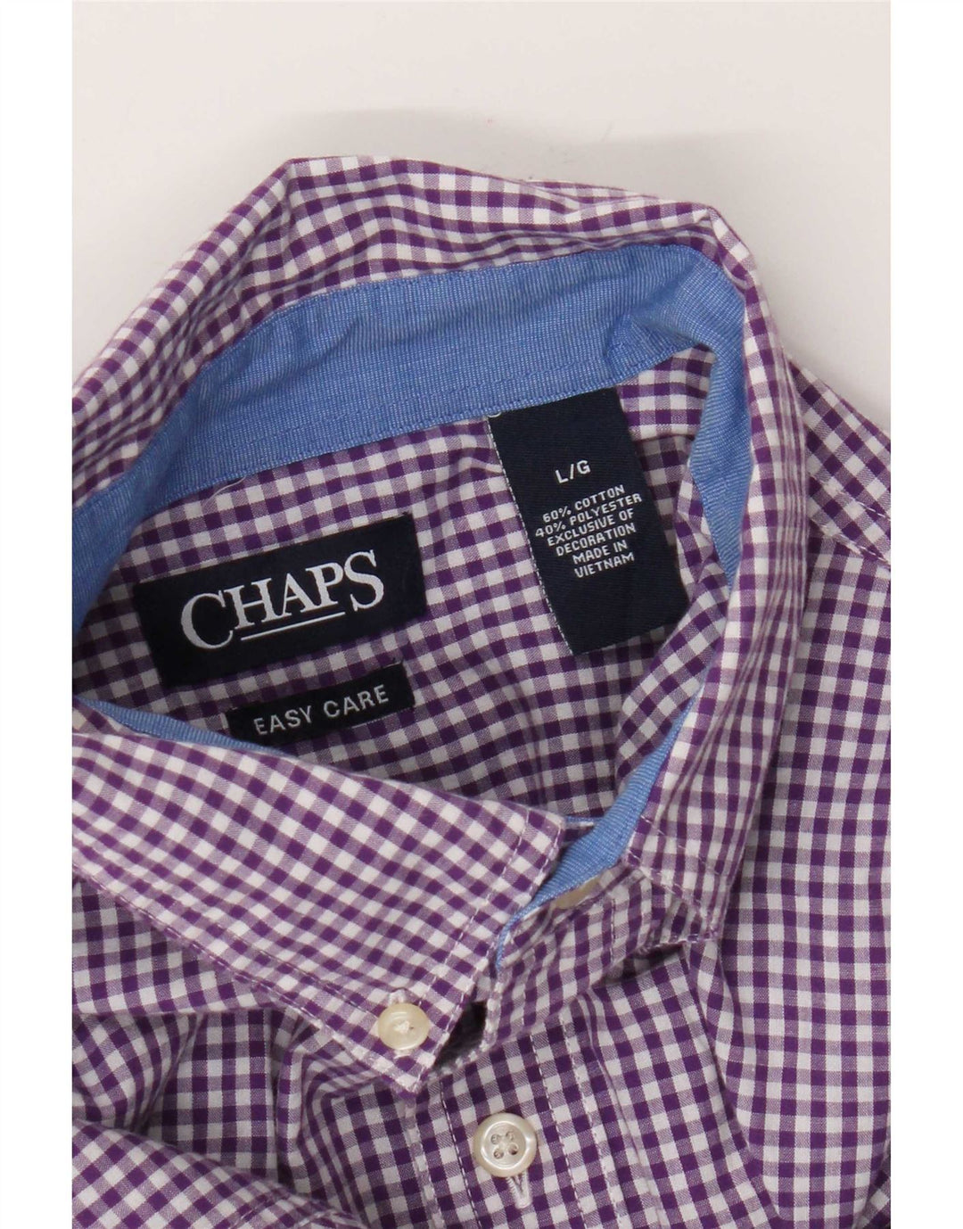 Chaps Herreskjorte Stor Lilla Gingham Bomuld