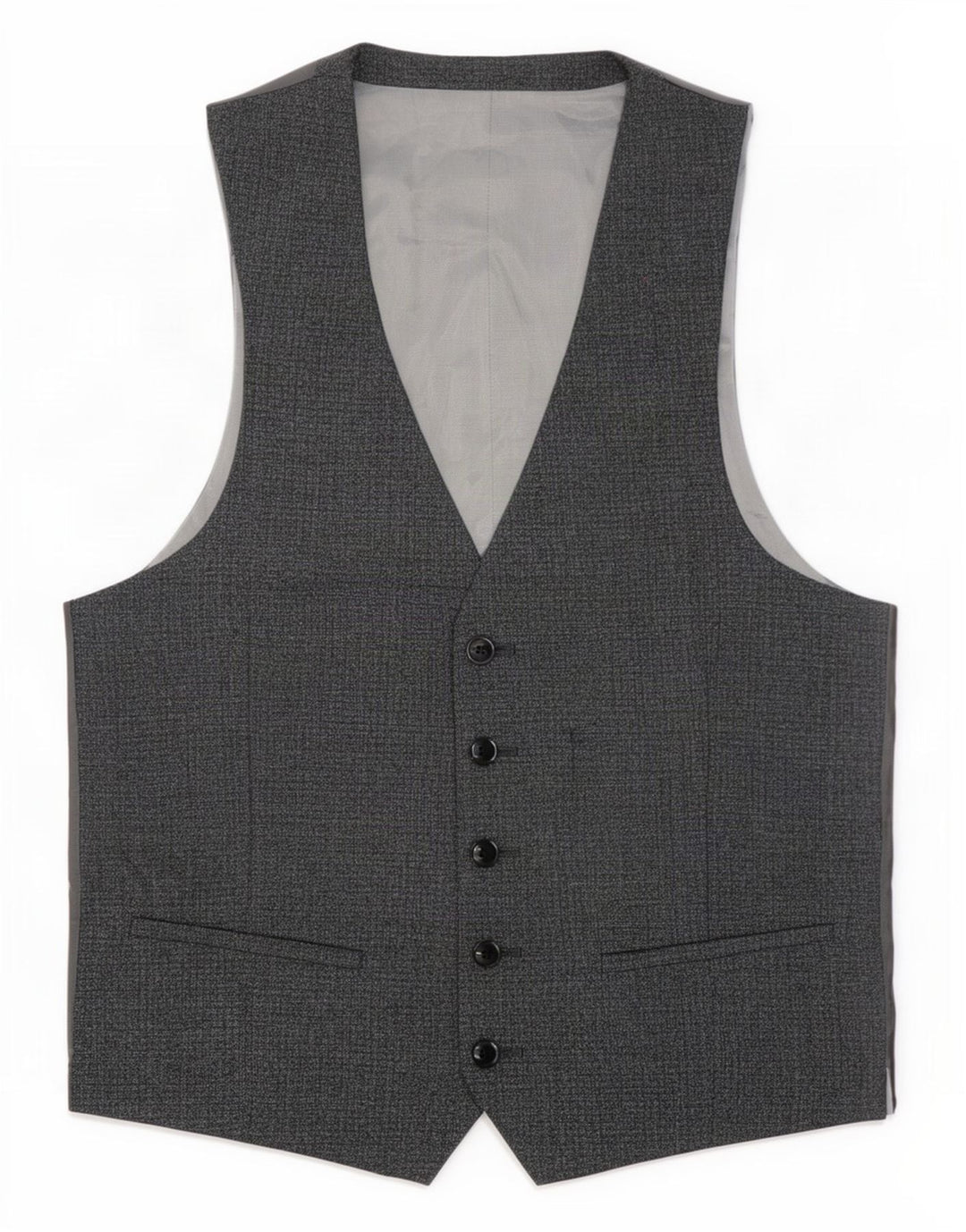 Dkny Herre Slim Fit Vest UK 38 Medium Grå Uld