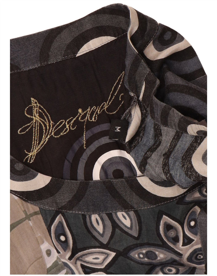 Desigual Dame A-Line Kjole UK 12 Medium Flerfarvet Geometrisk