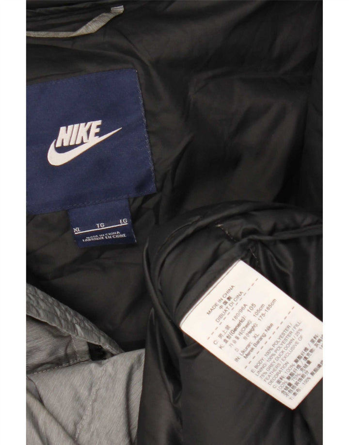 Nike polstret hættejakke til kvinder UK 18 XL Grå polyester