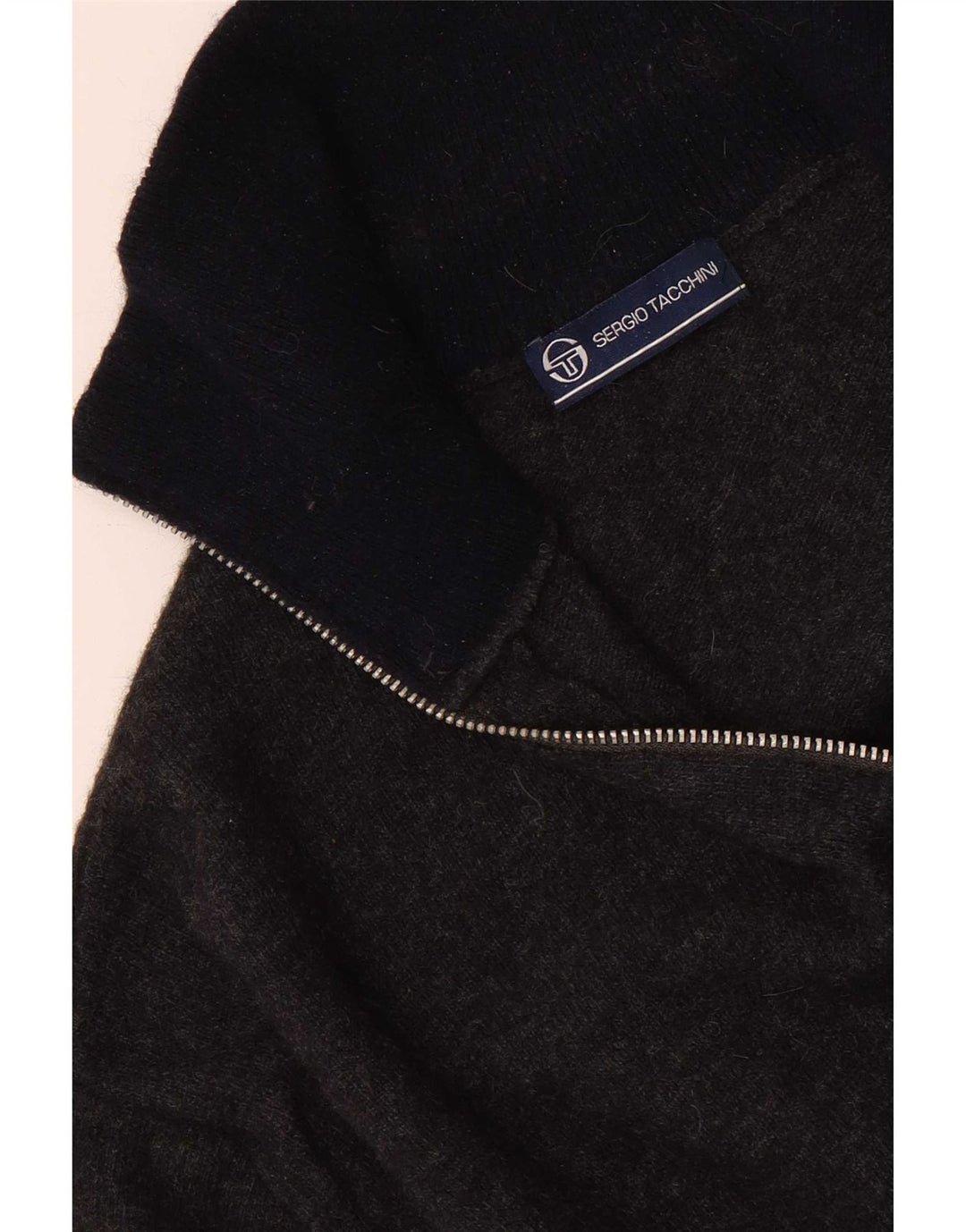 Sergio Tacchini Herre trøje med lynlåshals mellemgrå