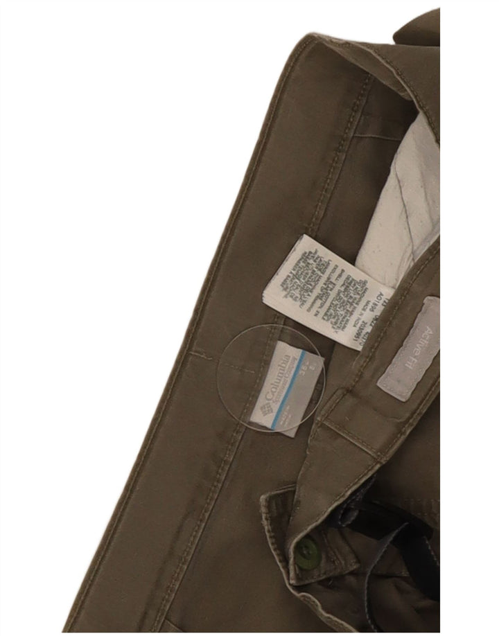 Columbia Active Cargo Shorts til mænd W38 XL Khaki Bomuld