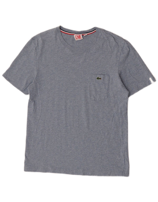 Lacoste Herre T-Shirt Top Størrelse 3 Lille Blå