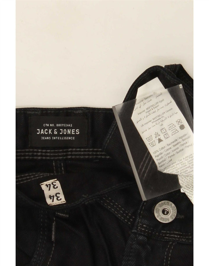 Jack & Jones Straight Jeans til mænd W34 L34 Marineblå bomuld