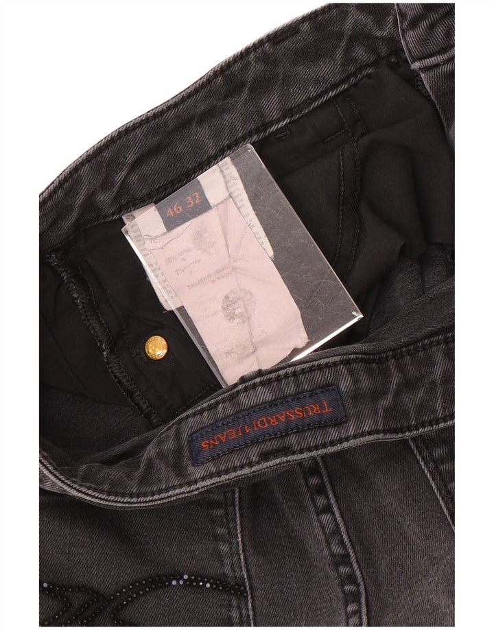 Trussardi Dame Skinny Jeans W32 L29 Grå Bomuld