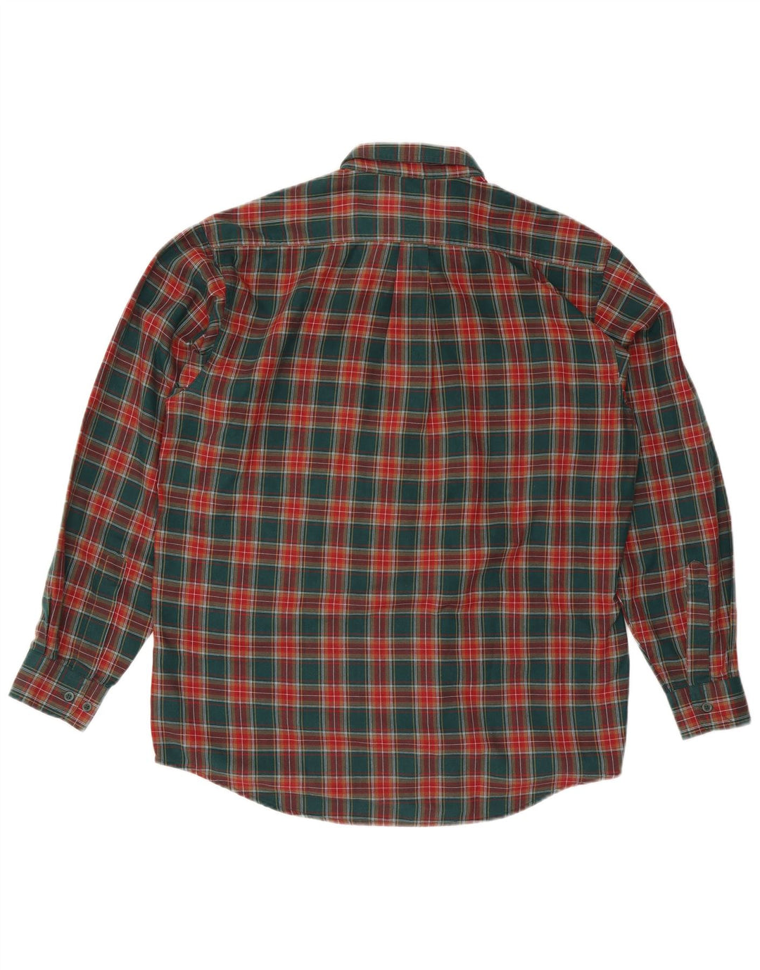 Antartex herre flannelskjorte str. 16 1/2 Large grøn ternet polyester