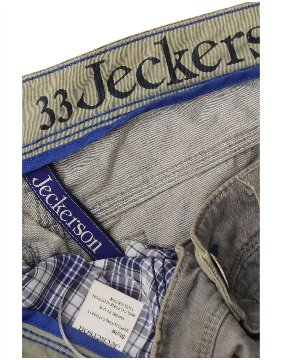 Jeckerson Dame Slim Jeans W33 L29 Grå Bomuld
