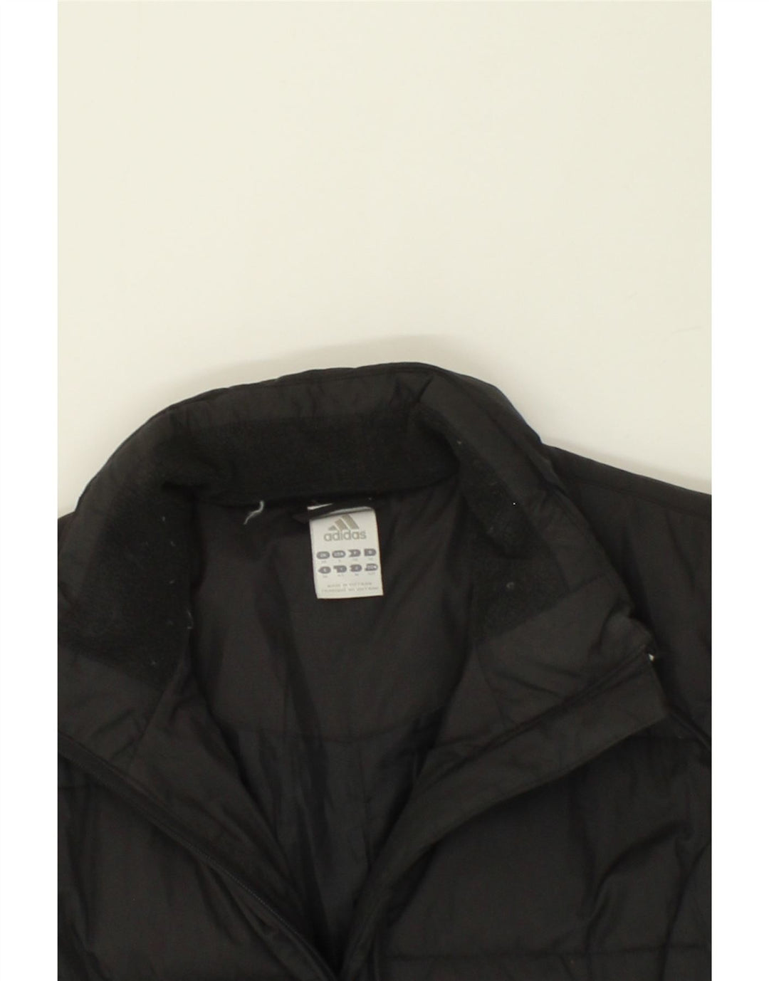ADIDAS Womens Padded Coat UK 10 Small Black Vintage Adidas and Second-Hand Adidas from Messina Hembry 