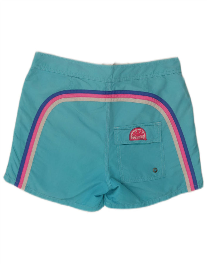 Sundek Herre grafiske badeshorts Små turkis