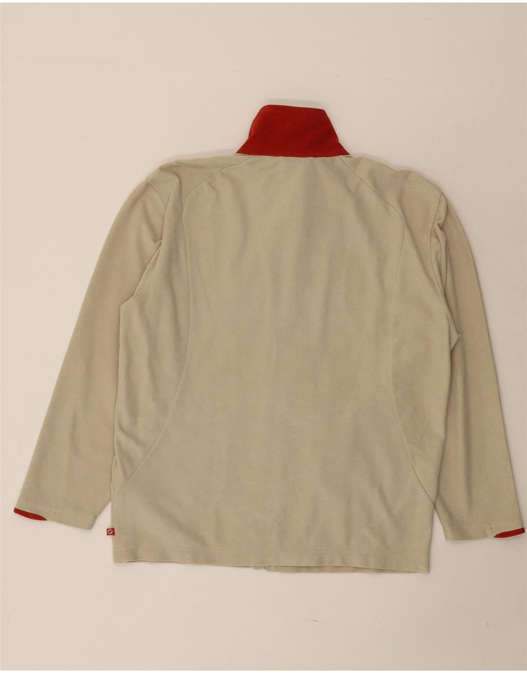 LOTTO Womens Oversized træningsdragt Top Jacket UK 10 Small Beige Colourblock