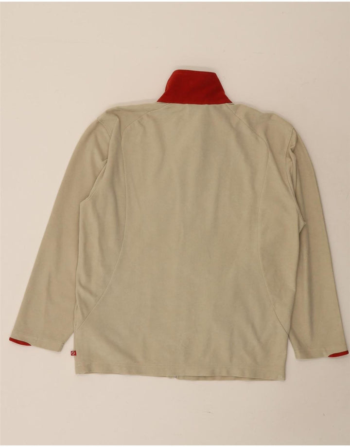 LOTTO Womens Oversized træningsdragt Top Jacket UK 10 Small Beige Colourblock