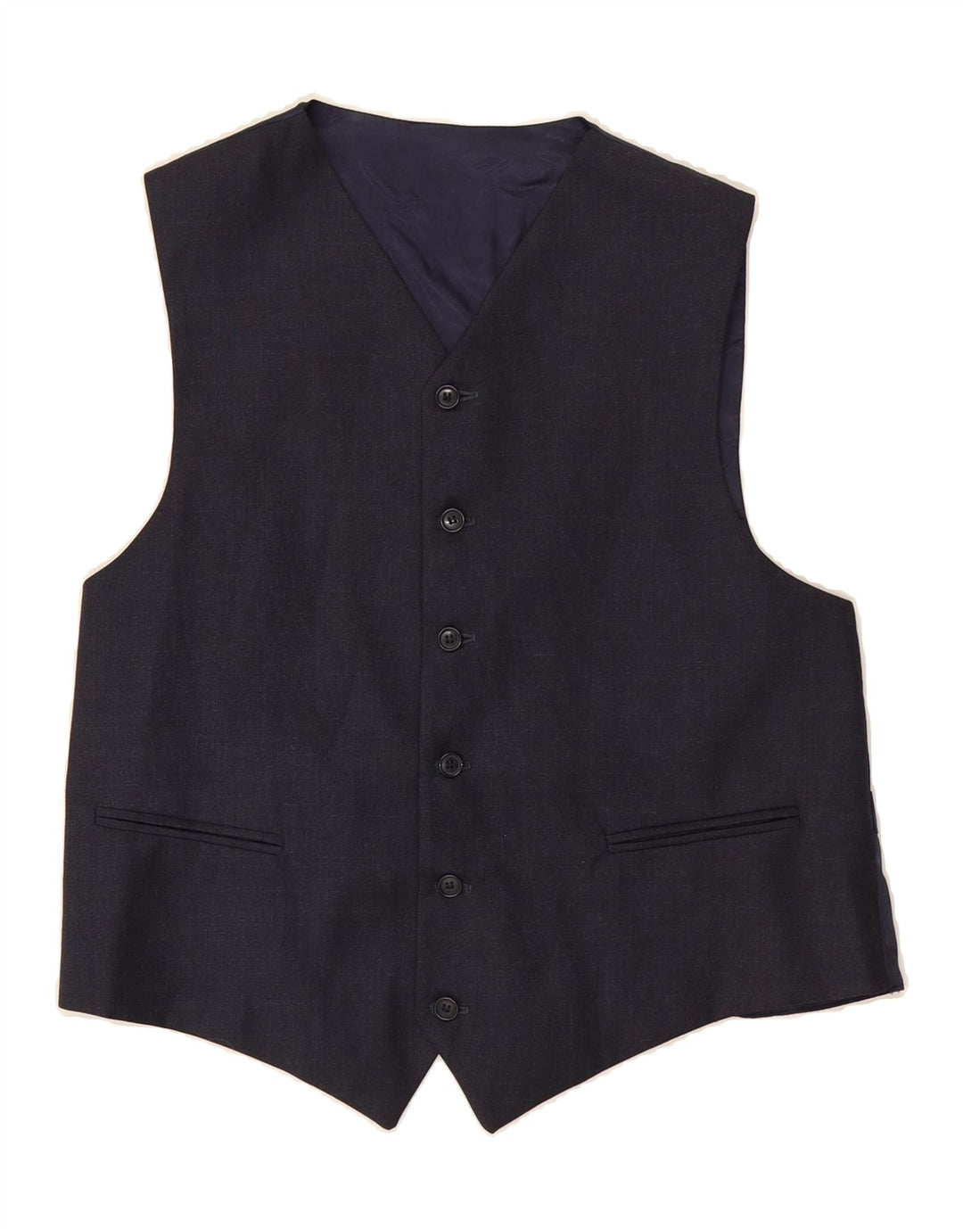 VINTAGE Mens Waistcoat Small Navy Blue Vintage Vintage and Second-Hand Vintage from Messina Hembry 