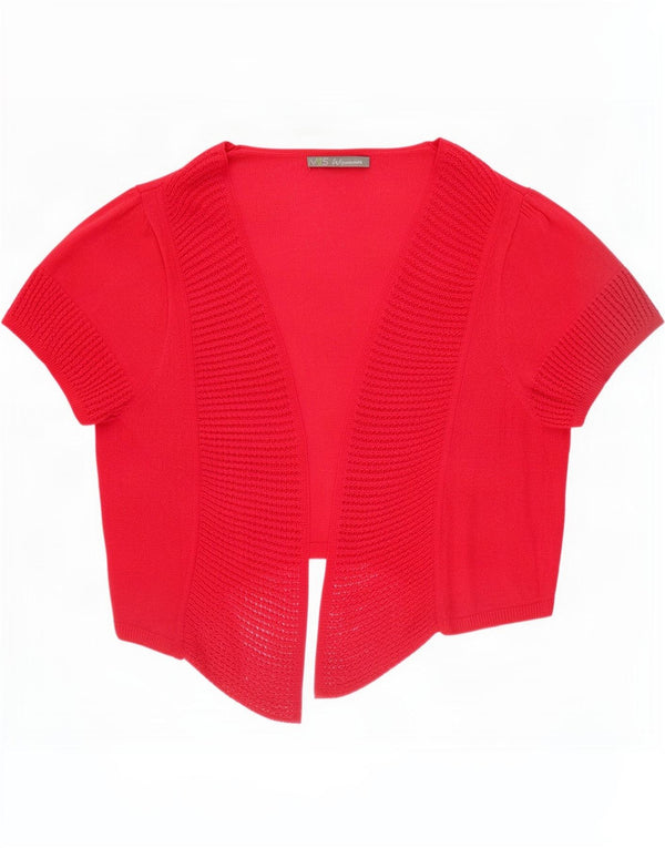 Marks & Spencer Womens Crop Kortærmet Bolero Jumper UK 14 Medium Pink