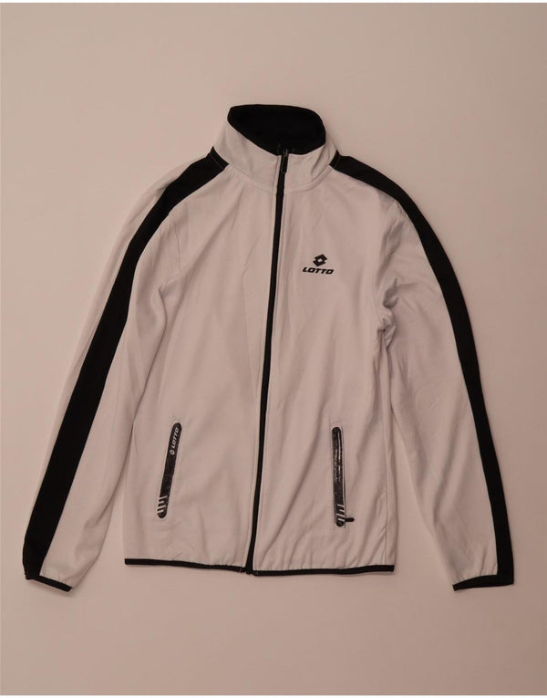 LOTTO Pigetræningsdragt Topjakke 15-16 År XL Hvid Colourblock