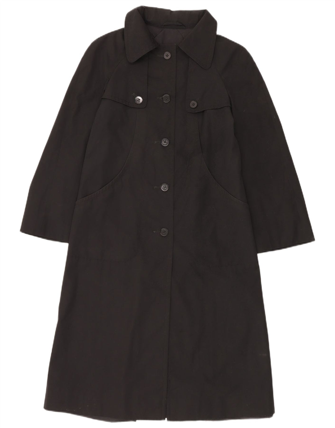Piccadilly Dame Overfrakke UK 10 Lille sort polyester