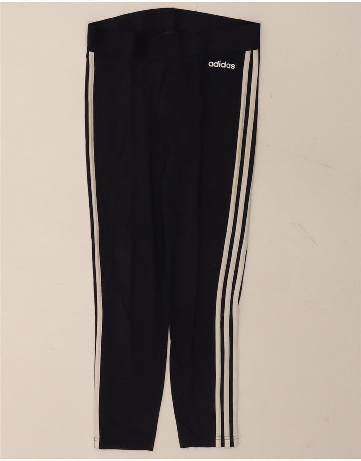 Adidas Dame Leggings UK 12/14 Medium Navy Blue