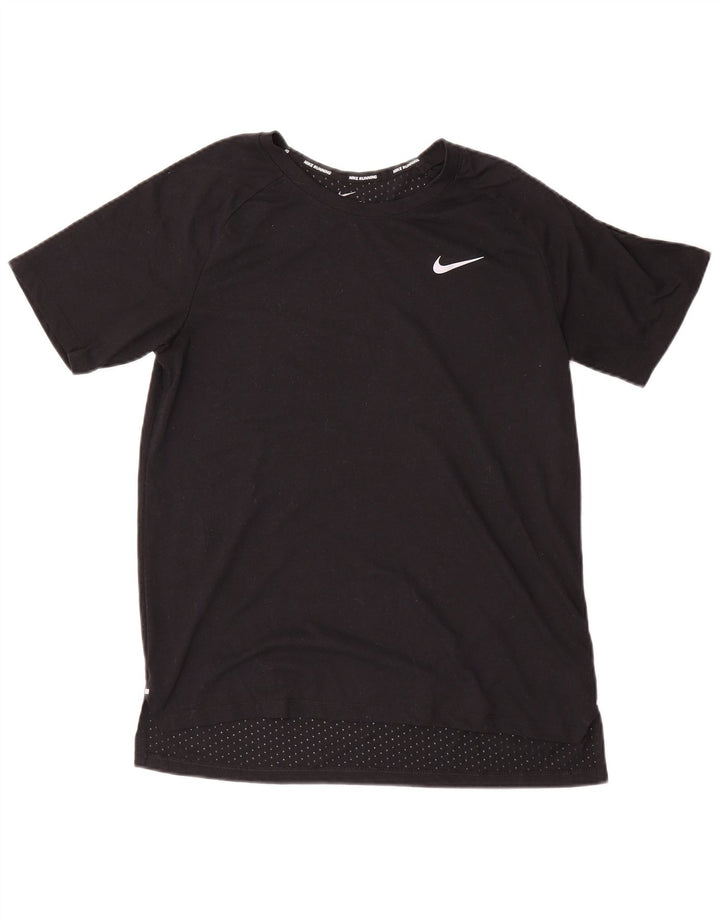 Nike Herre Dri Fit T-Shirt Top Medium Sort Polyester