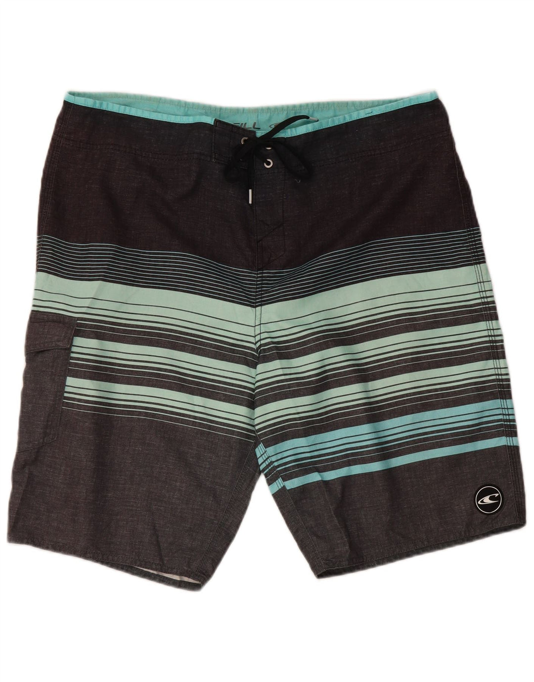 O'Neill Badeshorts til mænd, store gråstribede polyester