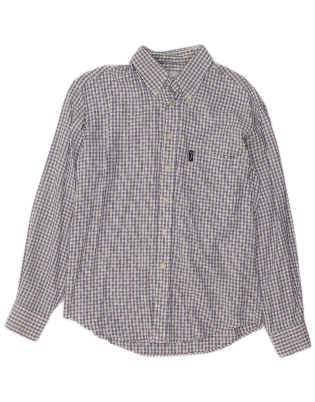 SERGIO TACCHINI Herre Milano skjorte Medium Blue Gingham Cotton