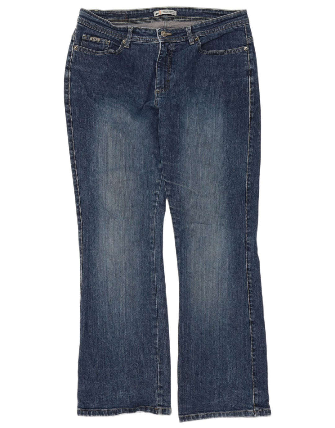Lee Dame Mid Rise Bootcut Jeans US 12 Large W32 L31 Blue Cotton