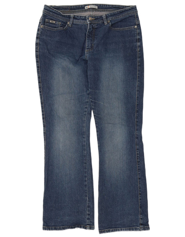 Lee Dame Mid Rise Bootcut Jeans US 12 Large W32 L31 Blue Cotton