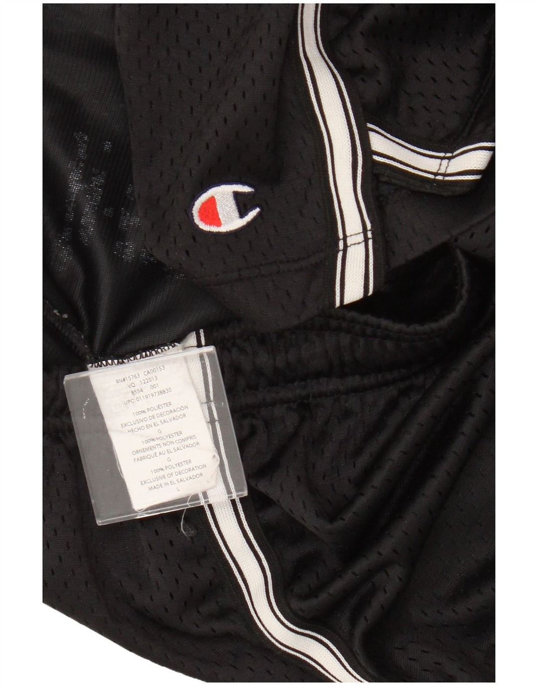 Champion Herre Sportshorts Large Sort Polyester