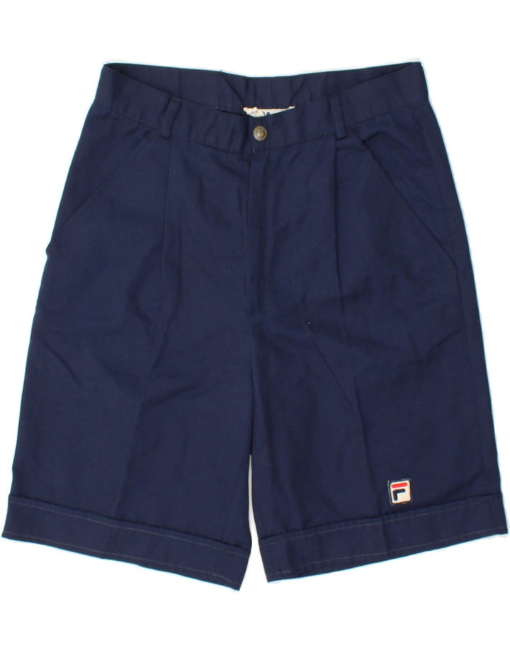 FILA Womens Pegged Chino Shorts W26 Medium Navy Blue Vintage Fila and Second-Hand Fila from Messina Hembry 