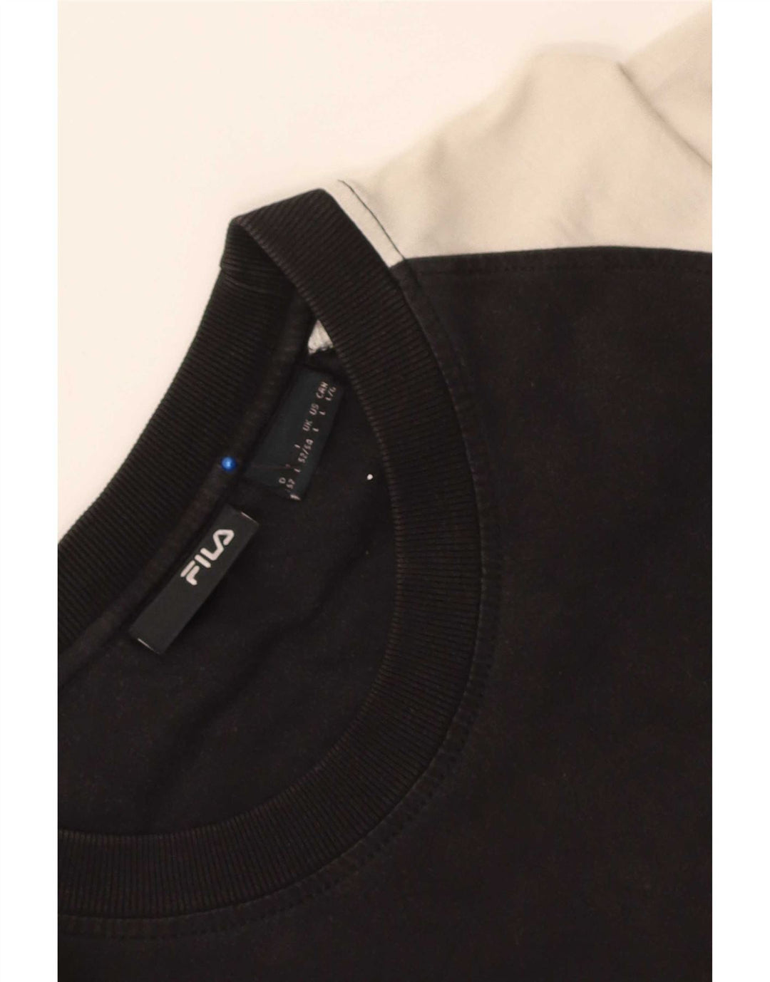 Fila Herre Grafisk T-Shirt Top Stor Sort Colourblock