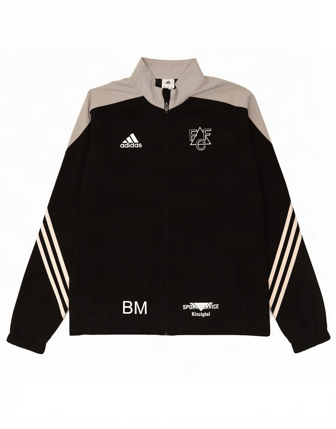 Adidas Herre grafisk træningsdragt Topjakke Medium Sort Colourblock Polyester