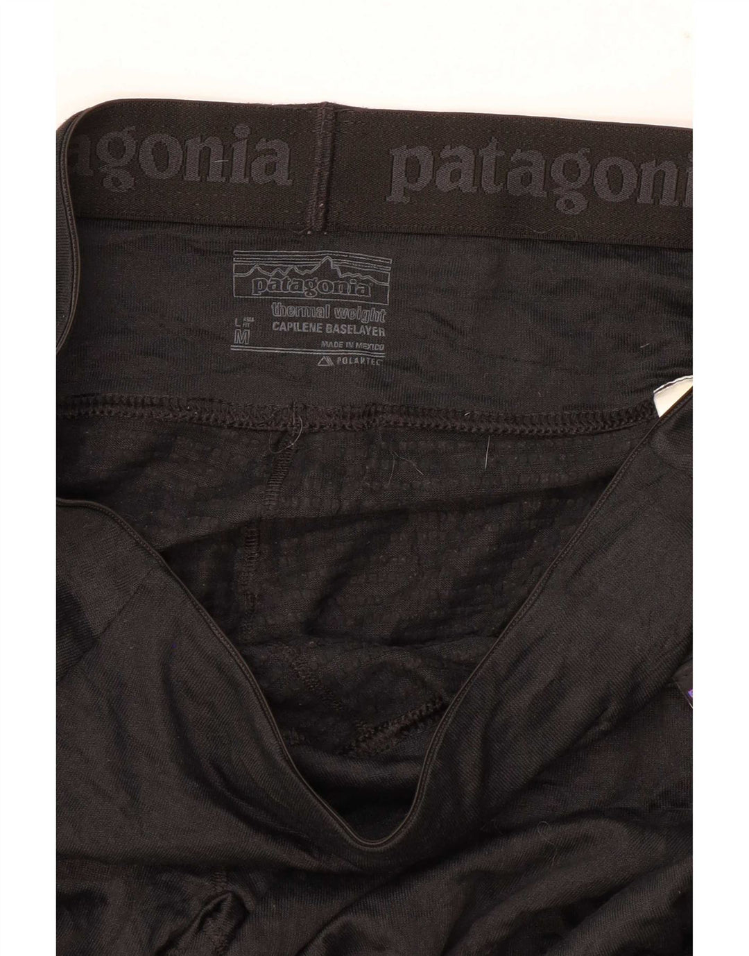 Patagonia Dame Leggings UK 12 Medium Sort Polyester