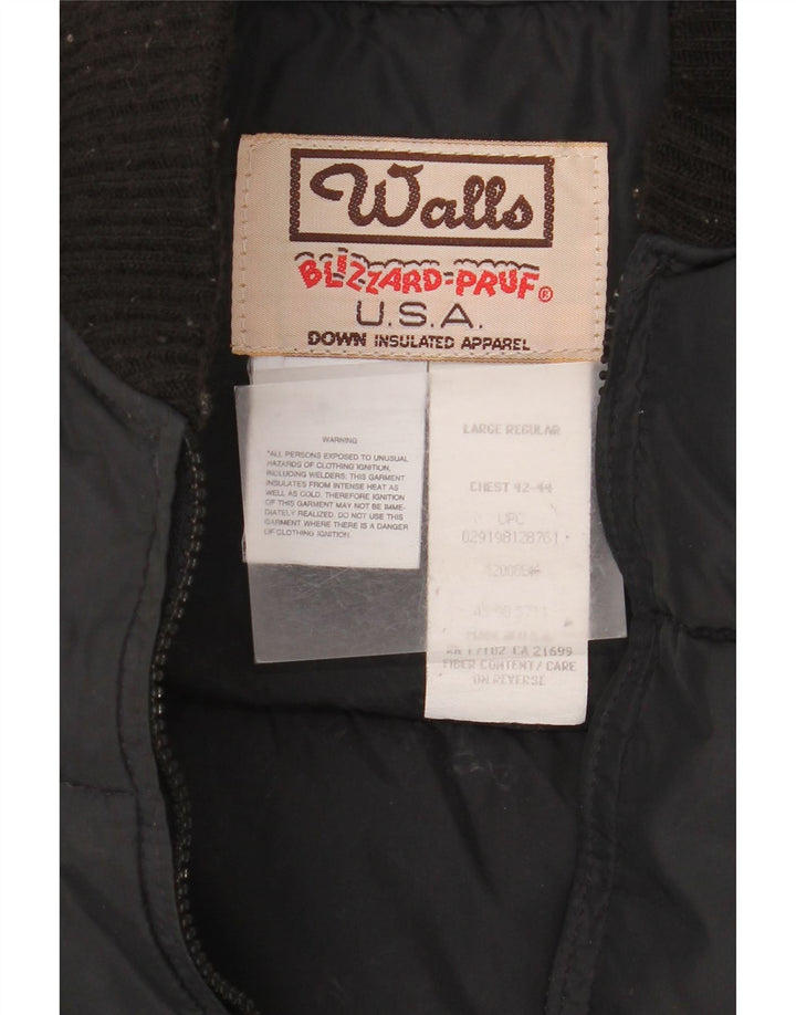 Vægge Herre Polstret Gilet IT 42/44 XL Sort Nylon