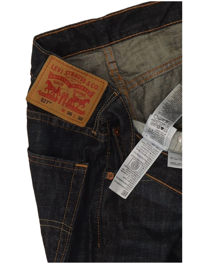 Levi's Herre 527 Bootcut Jeans W36 L32 Marineblå Bomuld