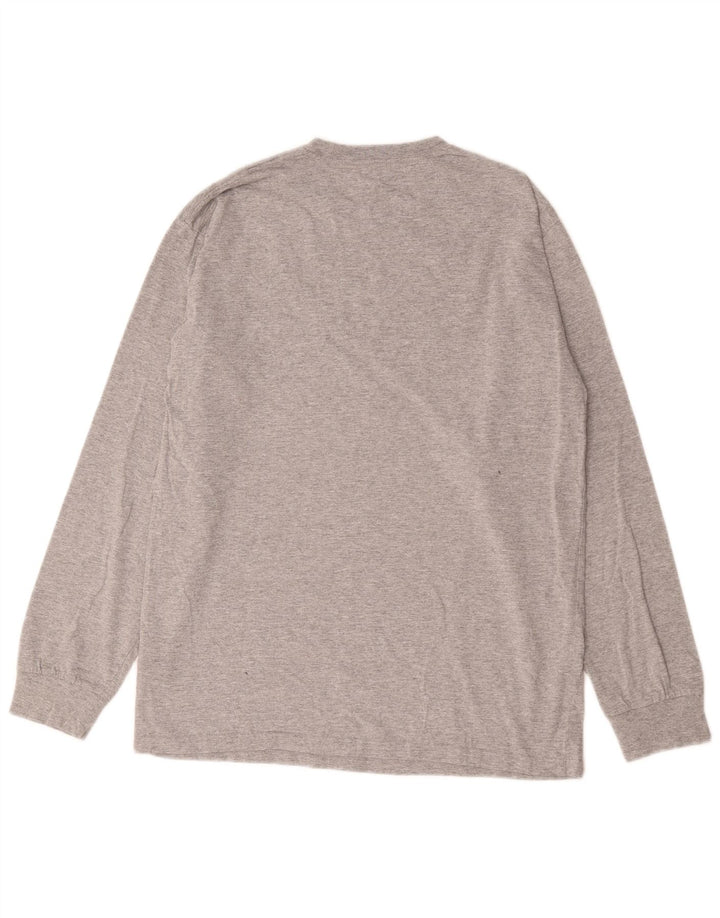 Vans Herre Classic Fit Top Langærmet Medium Grey Flecked Bomuld